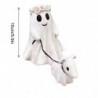 Ghost Dog Walking Statue Halloween Ghost Dog Walking Statue Cute Garland Small Ghost Dog Walking De
