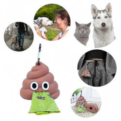 Porte-sac à déchets pour chiens Distributeur de sacs à déchets pour chiens étanche Sac à caca pour chien