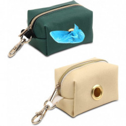 Waterproof Canvas Dog Waste Holder With Hook, Dog Waste Dispenser, Dog Poop Bag Holder For Walking Dogs, Pets [...]