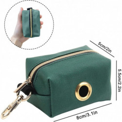 Waterproof Canvas Dog Waste Holder With Hook, Dog Waste Dispenser, Dog Poop Bag Holder For Walking Dogs, Pets [...]