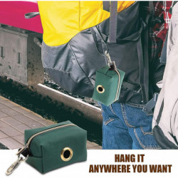 Waterproof Canvas Dog Waste Holder With Hook, Dog Waste Dispenser, Dog Poop Bag Holder For Walking Dogs, Pets [...]