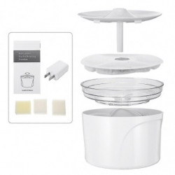 2.5L autoxic usb led night light pet water fountains smart mute large capacity pet water dispenser