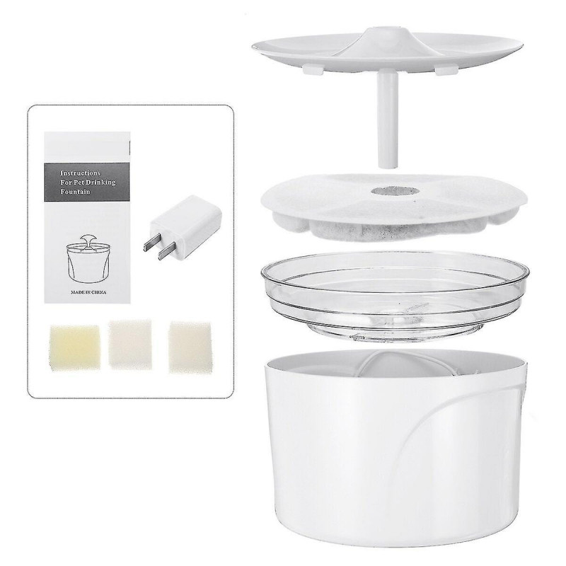 2.5L autoxic usb led night light pet water fountains smart mute large capacity pet water dispenser 2.5L autoxic usb led night light pet water fountains smart mute large capacity pet water dispenser