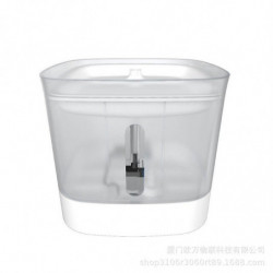 Pet water fountain silent pump water dispenser 2l capacity dual operation mode led light visual tank