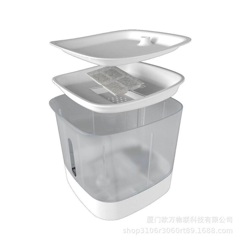 Pet water fountain silent pump water dispenser 2l capacity dual operation mode led light visual tank Pet water fountain silent pump water dispenser 2l capacity dual operation mode led light visual tank