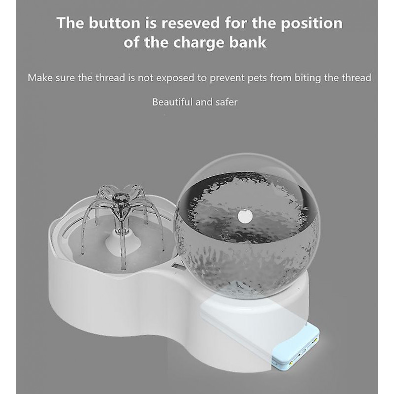 Automatic cat water dispenser sensor function ultra slient pump Automatic cat water dispenser sensor function ultra slient pump
