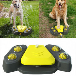 Dog foot pedal type autoxic water feeder 4 sprinkler holes multifunctional outdoor supplies improve dog's iq [...]