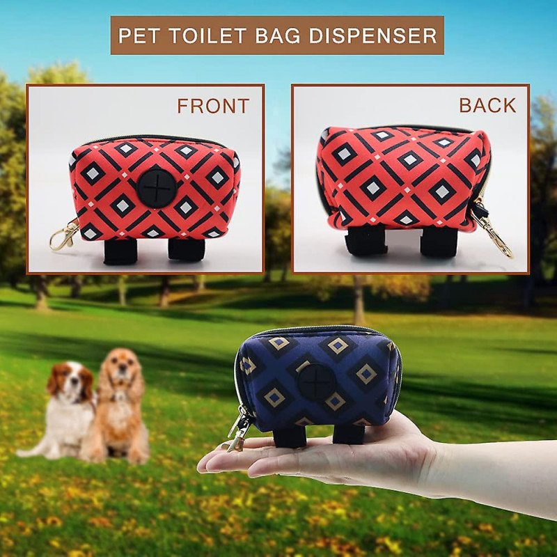 2 Pack Fashion Dog Poop Waste Bag Dispenser, Pet Dog Waste Bag Dispenser, Dog Poop Bag Holder