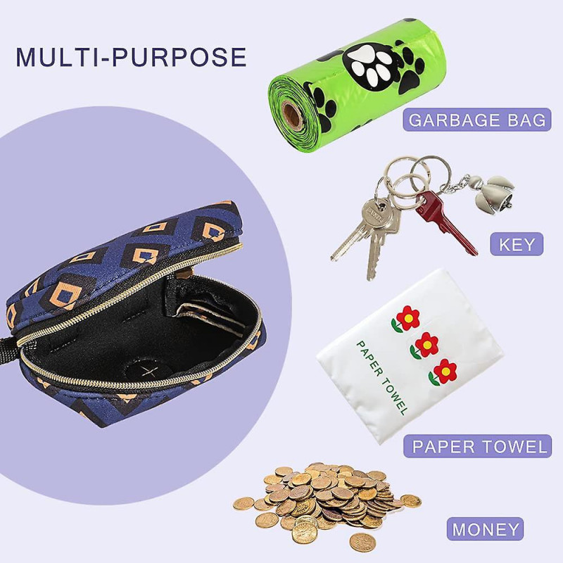 2 Pack Fashion Dog Poop Waste Bag Dispenser, Pet Dog Waste Bag Dispenser, Dog Poop Bag Holder