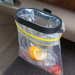 Self Adhesive Vehicle Auto Car Trash Holder Garbage Bag Rubbish Bin Hanging Rack