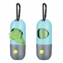 2 Pieces Dog Poop Waste Bag Holder Dispenser With Led Flashlight Waste Bags Leak-proof Dog Waste Bags