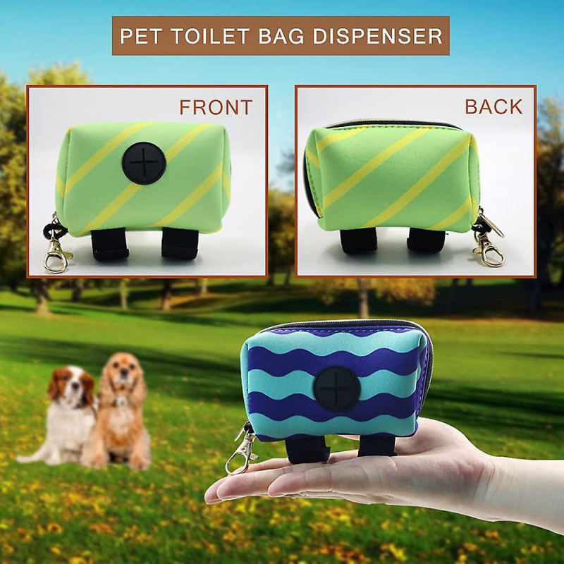 2 Pack Fashion Dog Poop Waste Bag Dispenser, Pet Dog Waste Bag Dispenser, Dog Poop Bag Holder