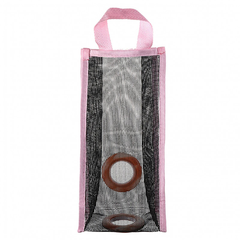Garbage Bag Storage Holder Two Holes Scratch-proof Polyester Kitchen Shopping Garbage Bag Organizer Household Supply