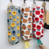 Flower Pattern Garbage Bag Storage Holder Collapsible Fabric Storage Dispenser Garbage Bag Organizer For Home