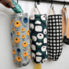 Flower Pattern Garbage Bag Storage Holder Collapsible Fabric Storage Dispenser Garbage Bag Organizer For Home