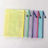 Mengxi 5pcs/set File Bag Zipper Closure Waterproof Pvc Multipurpose Tear Resistant Document Pouch Household Supplies