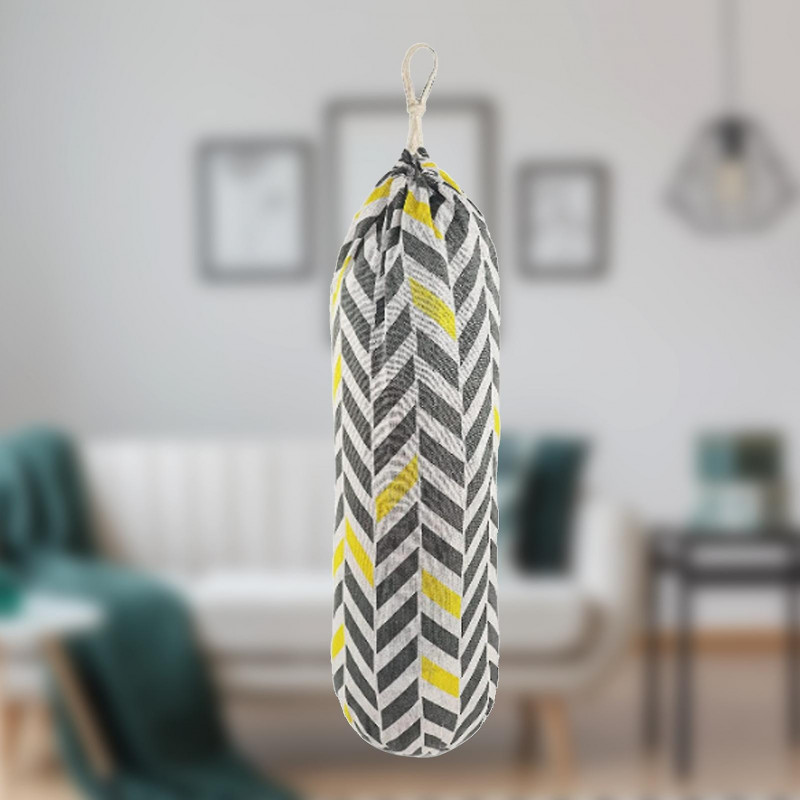 Plastic Bag Holder Portable Space-saving Washable Wall Mount Plastic Bag Organizer With Hook Daily Use