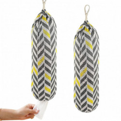 Plastic Bag Holder Portable Space-saving Washable Wall Mount Plastic Bag Organizer With Hook Daily Use