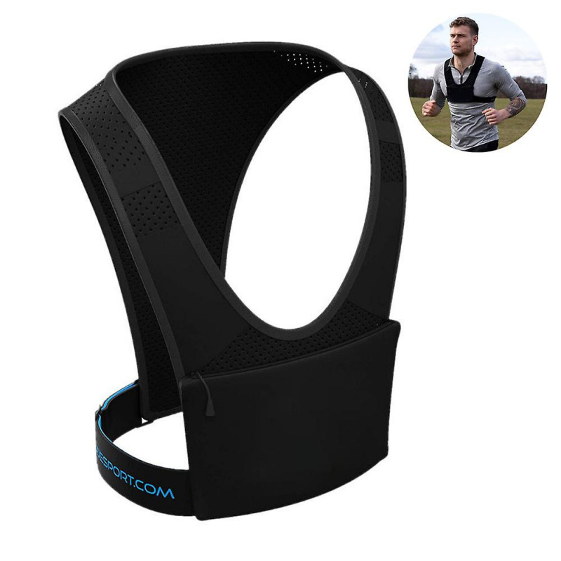 1 Pcs Training And Running Vest Chest Phone Holder, équipement d’entraînement réfléchissant - respirant, durable, léger