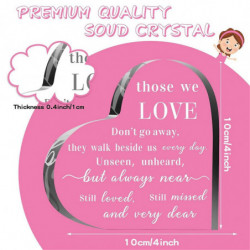 Sympathy Gifts Memorial Bereavement Gifts Acrylic Heart Condolence Remembrance Gifts For Loss Of Lo