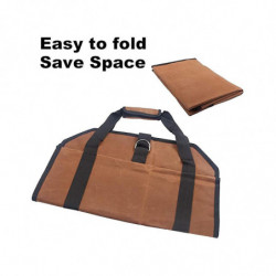 4pcs Firewood Storage Bag Portable Firewood Carrying Bag Portable Canvas Logging Bag