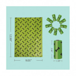 Biodegradable Dog Poop Bags Garbage Bags Degradable Waste Bags Eco-friendly Doggie Green And Thicke