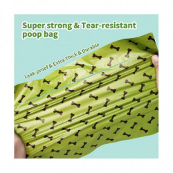 Biodegradable Dog Poop Bags Garbage Bags Degradable Waste Bags Eco-friendly Doggie Green And Thicke
