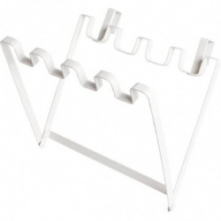 Trash Bag Holder Foldable Cabinet Garbage Hanger Rubbish Bag Storage Rack (1pc, White)