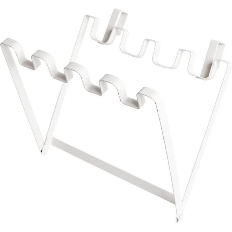 Trash Bag Holder Foldable Cabinet Garbage Hanger Rubbish Bag Storage Rack (1pc, White)