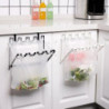 Trash Bag Holder Foldable Cabinet Garbage Hanger Rubbish Bag Storage Rack (1pc, White)