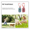 2 PCS Hands Free Leash Dog Poop Bag Holder Dog Poop Bag Pouches Scent Proof Container Dog Poop Pouch