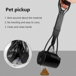 Portable Long Handle Scooper Foldable Pooper Scooper For Large Small Dogs