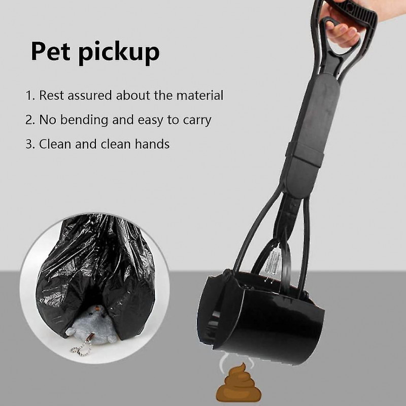 Portable Long Handle Scooper Foldable Pooper Scooper For Large Small Dogs