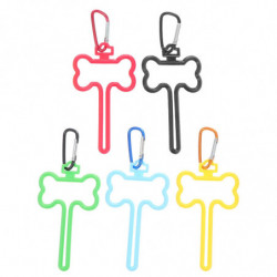 5 Pcs Doggy Bag Holder Cat Poop Bags Puppy Pickup Bags Dispenser Clip Dog Waste Bag Dispenser Dog Poop Bag Carrier