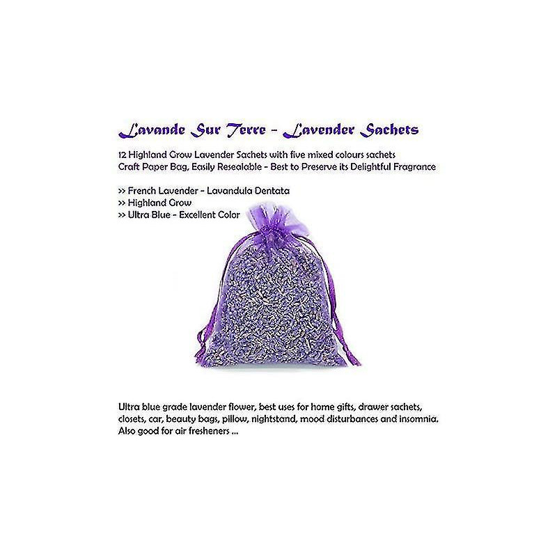 Sacs de lavande séchée fraîchement faits à la main naturellement parfumés