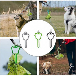 3 Pcs Dog Poop Bag Holder Adjustable Dispen For Leash, Hands Free Waste Bag Carrier Poop Bag