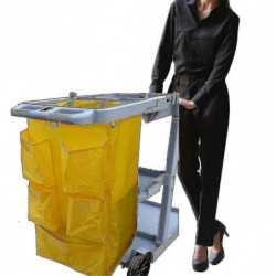 Grand sac à ordures nettoyage Chariot d’hôtel Poubelle Pick Holder Container