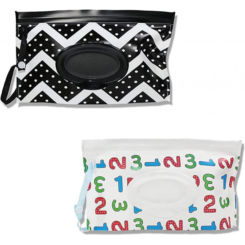 Travel Baby Portable Wipes Bag Dispenser (2 Patterns) 2 Pieces
