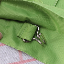 Dual-port Hanging Garbage Bag Organizer Trash Bags Holder for Kitchen Bathroom (Fruit Green)