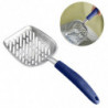 UEETEK Long Handle Pet Kitty Dog Litter Scooper Durable Metal Pet Sift Shovel (Blue)