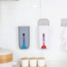 Garbage Plastic Bag Holder Trash Bag Dispenser Wall Mounted Self Adhesive Hanging Box White