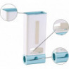 Pack of 2 Plastic Bin Bag Organiser Dispenser, Mounted Plastic Bag Dispenser, Bag Holder Plastic