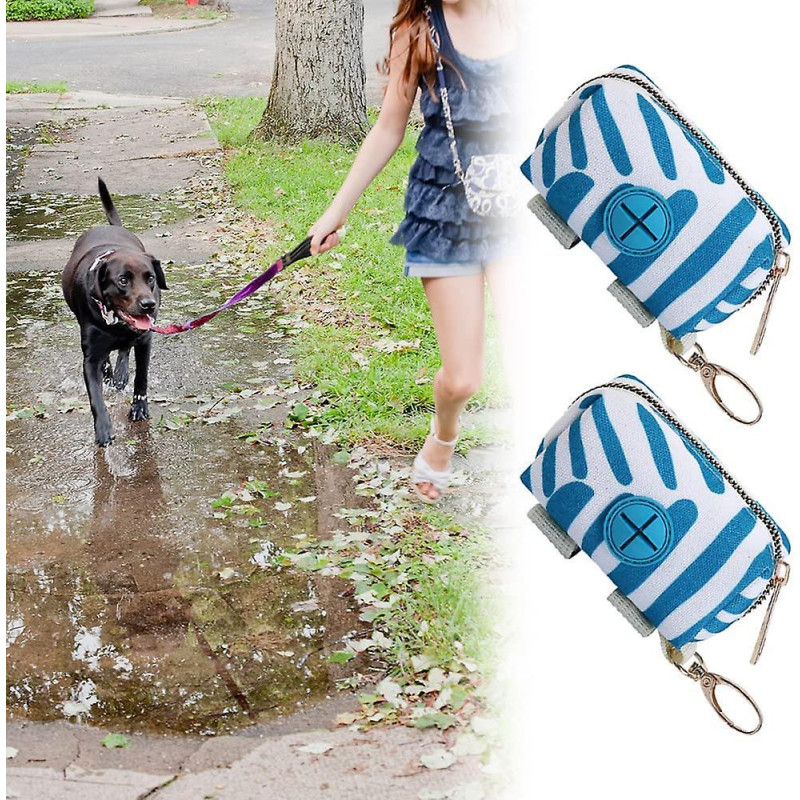 2 Pcs Pet Poop Garbage Bag Garbage Bag Dispenser Holder Dog Poop Waste Bag Holder for Any Belt