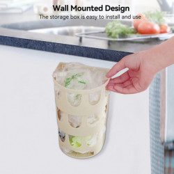 Rubbish Bags Dispenser for Kitchen, Plastic Bag Holder Grocery Bag Dispenser Hanging Storage Bag