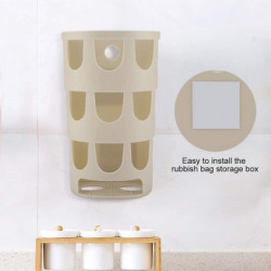 Rubbish Bags Dispenser for Kitchen, Plastic Bag Holder Grocery Bag Dispenser Hanging Storage Bag