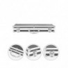 Boîte à outils en alliage d’aluminium Accessoires Boîte de rangement Valise pratique en aluminium