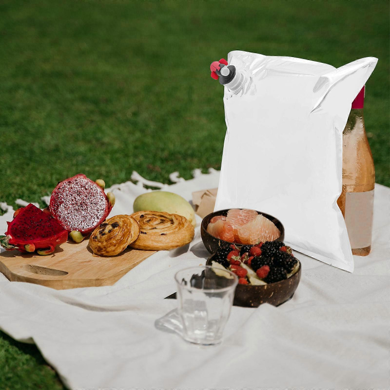 10pcs Wine Purse Refill Bags Refill Bladders Reusable Refillable Beverages Storage Pouch with Spout