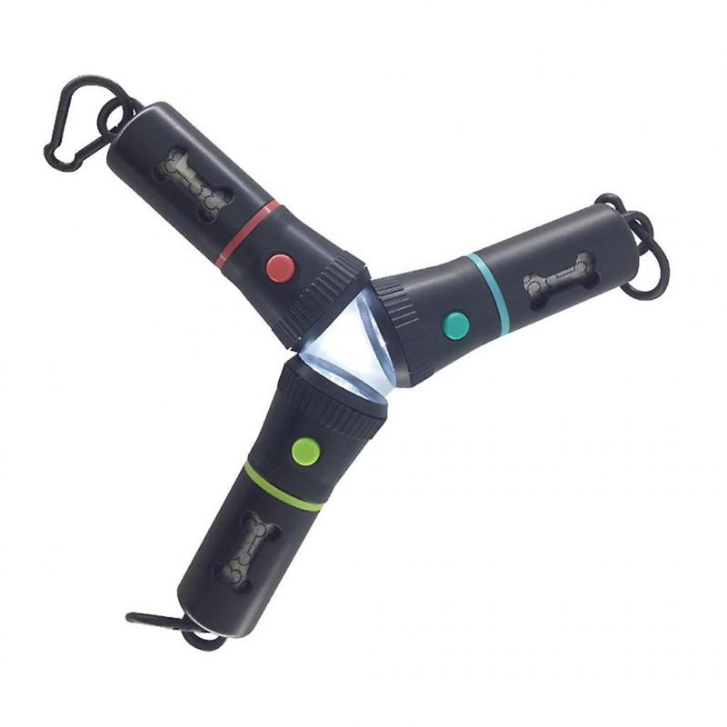 Distributeur de sacs à crottes pour chiens avec lampe de poche à led Nettoyage des déchets Poubelles Transport [...]