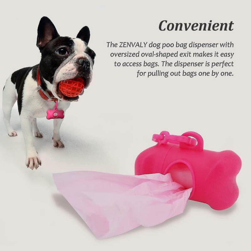 2pcs Dog Poop Bag Dispenser, Dog Poop Bag Dispenser With Clip Leash, Trash Bags Not Included, Black-ZZY
