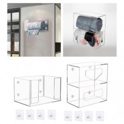 Trash Bag Organizer Space Saving Multifunction Grocery Bags Holder Dispenser 1 Layer